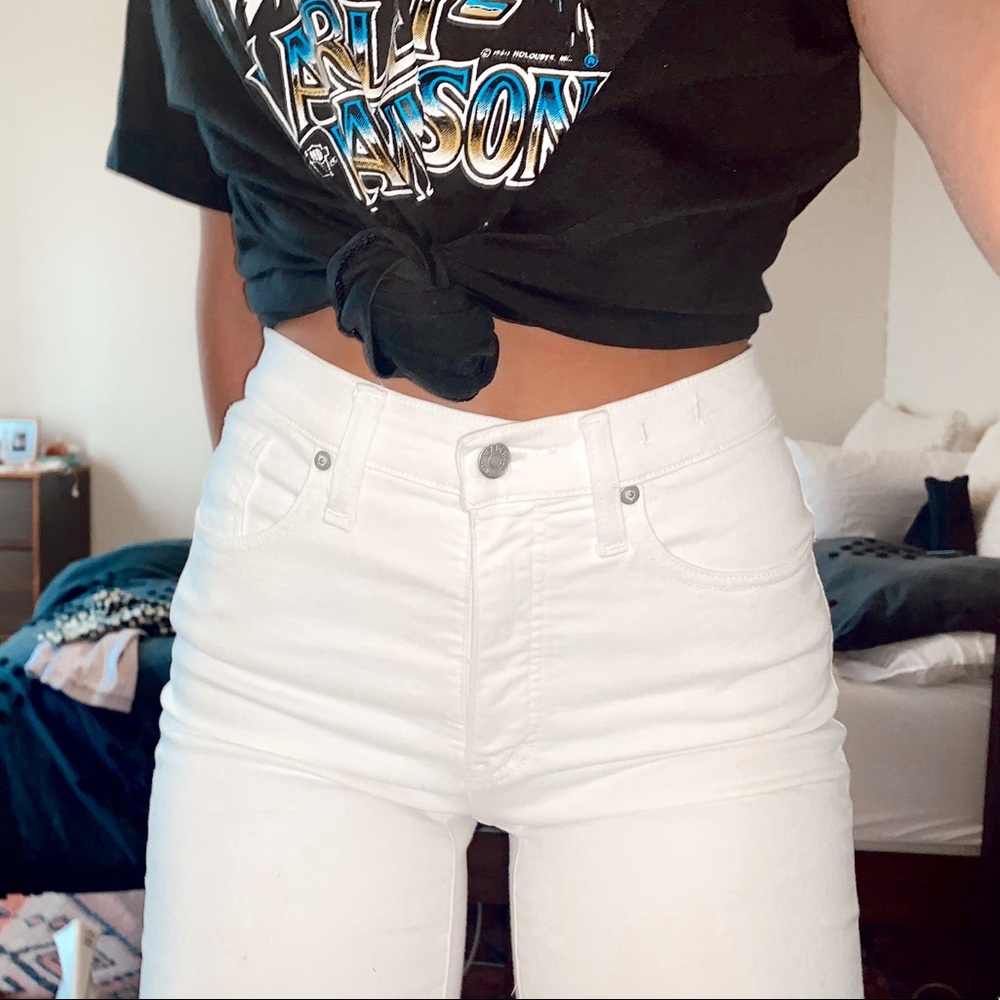 NWOT MADEWELL WHITE JEANS